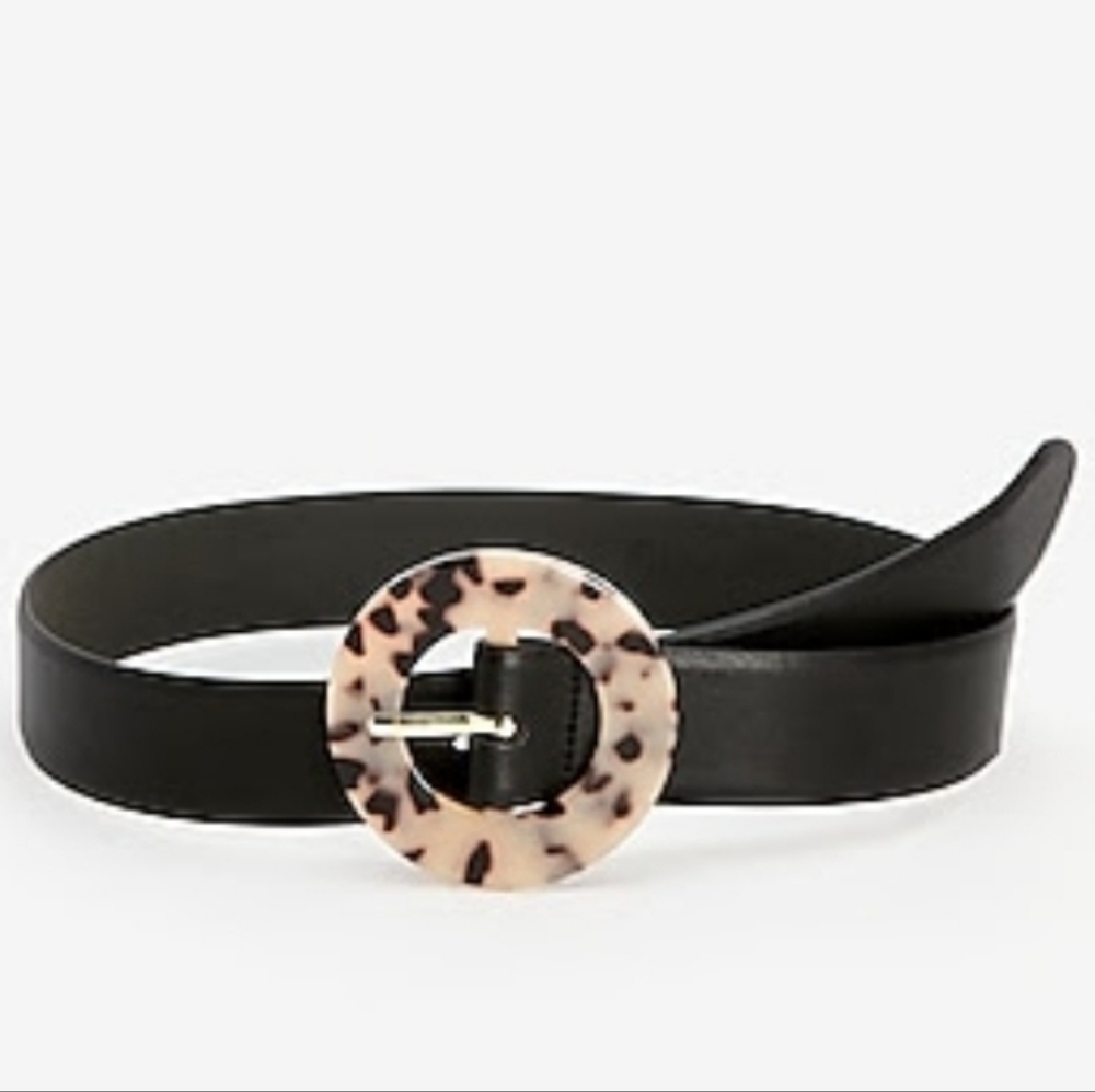 Express Tortoiseshell Buckle Belt Sz. L/XL
